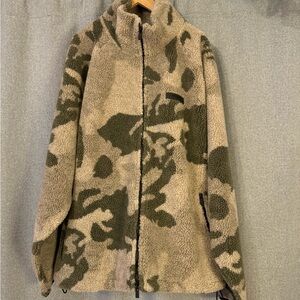 Fear of God Essentials Polar Fleece Full Zip Jacket 'Camo'